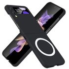 YAEFDD Coque de protection pour Samsung Galaxy Z Flip 3, compatible recharge sans fil. Anti-rayures et anti-chocs, Noir.