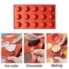 GSRPOP Moules à Chocolat, Moule Forme Demi-Sphères 15 Cavités Silicone Cuite, Lot de 2 Moulessilicone Patisserie de Cuisson pour la Fabrica