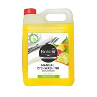 BOLDAIR- Liquide vaisselle main- Parfum pamplemousse & citron- Action 3en1- Ultra concentrée- 5L- Fabrication Française