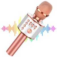 Karaoké Microphone USB, Microphone Sans Fil, Microphone Bluetooth microphone enregistrement voix