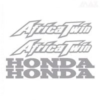 4 stickers AFRICA TWIN – GRIS CLAIR – sticker HONDA XL XLV - HON420