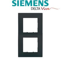 Plaque Double Anthracite Siemens DELTA VIVA