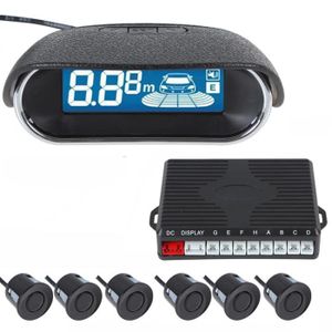Parking Voiture /à LED recul 4/ capteurs Gris KKmoon Syst/ème de capteurs de stationnement Voiture avec Affichage r/étro-/éclairage syst/ème Radar de Secours