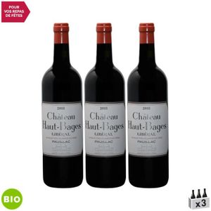 VIN ROUGE Château Haut-Bages Pauillac Rouge 2018 - Bio - Lot