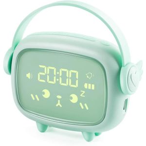 R/éveil Num/érique Enfants Voyage Chevet Petit R/éveil Avec Fonction Snooze Enfants Horloge Calendrier /Électronique Horloge Cube Veilleuse Led Pour /Étudiants//Gar/çons//Filles
