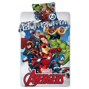DDONVG Avengers Housse de Couette 135 x 200 cm et taie d'oreiller 50 x 75  cm, Microfibre, Motif d'impression 3D Captain America, Iron Man (A, 135 x  200 cm) : : Cuisine et Maison