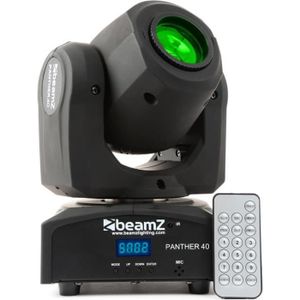 ECLAIRAGE SCANNER Beamz Panther 40 Lyre Spot LED - LED Blanche 45W, 