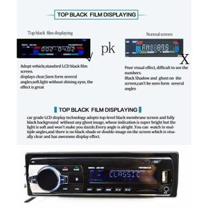 AUTORADIO BL15267-Voiture Bluetooth Radio Lecteur MP3  USB  SD  AUX-IN  FM Voiture Stéréo
