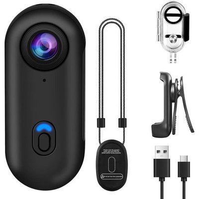 Mini Caméra Sport 1080P WiFi - Étanche IP68 30m, Grand Angle 120°, Pour Vélo, Plongée, Vlog
