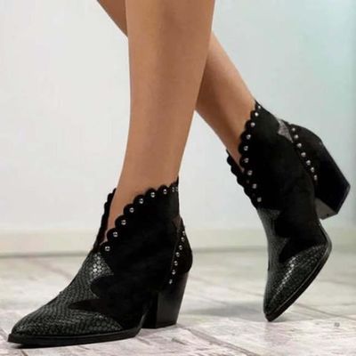Bottines bout pointu femme talon on sale
