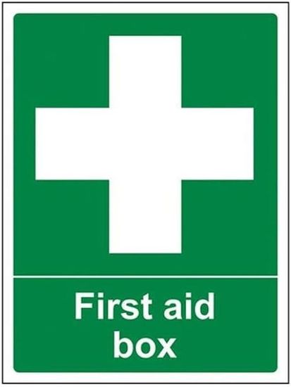 Panneau Sécurité Premiers Secours, Trousse Premiers Secours - PVC - 350 X 350 Mm - SIGNALETIQUE