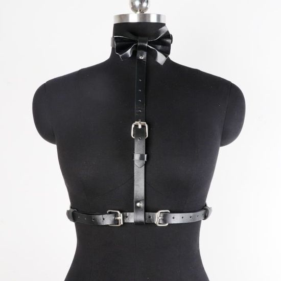 Generisch 2025 - Femmes Faux Cuir Bondage Ceinture Corset Ceinture