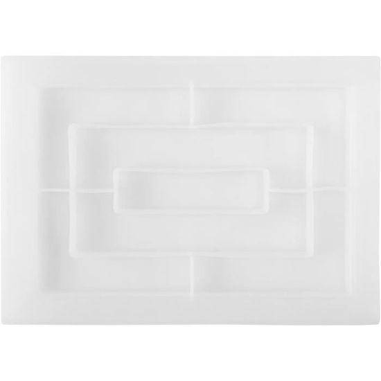 Silicone Plateau RéSine Moule Plateau de Roulement Rectangle Moule