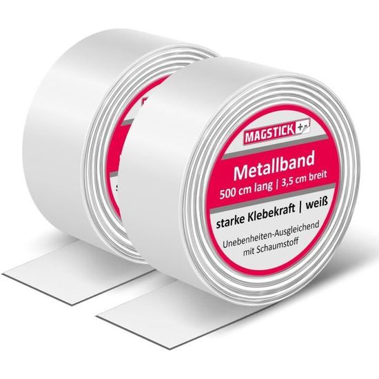 Bande magnétique murale en tôle d'acier comme base adhésive pour les ...