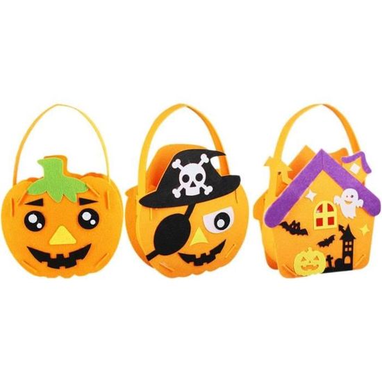 Sac Halloween Trick Or Treat En Tissu - 20x35x3 Cm - Légami - Sac à Bonbons Pliable Avec Poignée