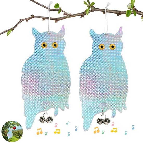 Pynzeka – Lot De 9 Répulsifs à Oiseaux En Spirale Réfléchissants – Pour Jardin, Balcon, Verger – Éloigne Sans Blesser