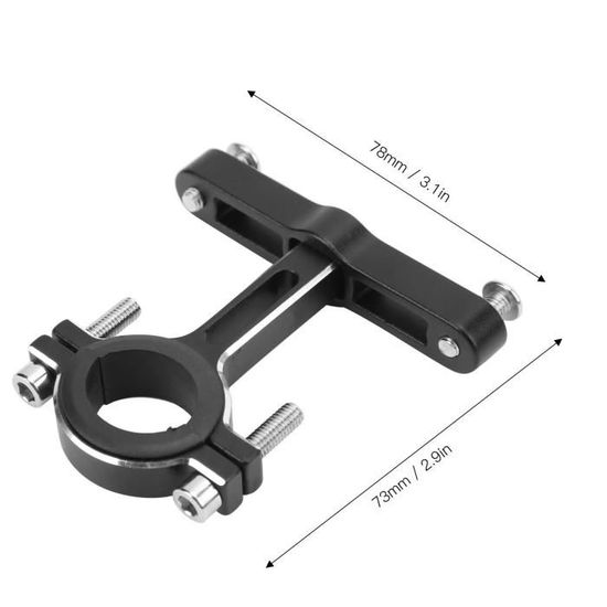 ROCKBROS Adaptateur Porte-Bidon Vélo Rotatif 360° - Support Fixation Guidon Ou Tige Selle Universel