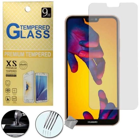 10 Films Protection Verre Trempé Huawei P20 Pro Lite - Transparent Anti-choc 9H - Lot