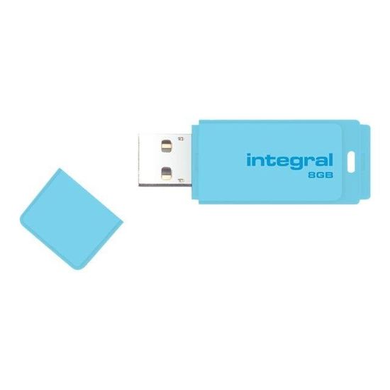 Clé USB INTEGRAL Pastel - 8 Go - USB 2.0 - Bleu