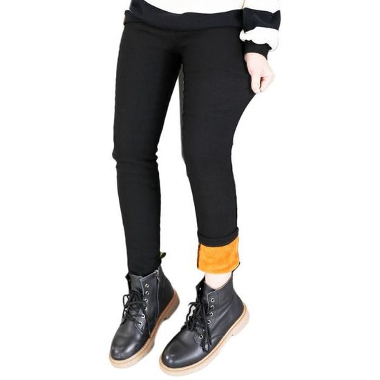 Legging Fille Leggings Hiver Epais Chaud Elastique Leggings Thermo