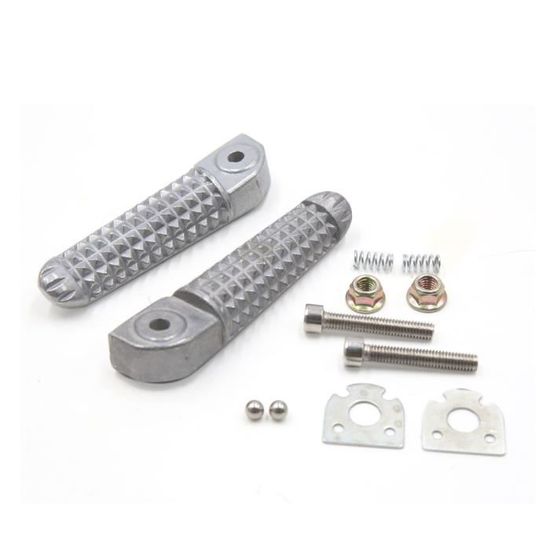 Sourcing Map 2pcs Alliage Aluminium Antidérapant Noir