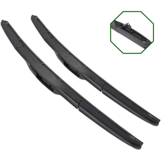 Balais D'essuie-glace Pour KIA Sportage SL 2010-2015 | Taille Avant 24"+18", Arrière 12" | Caoutchouc Souple, Essuyage Sans Traces