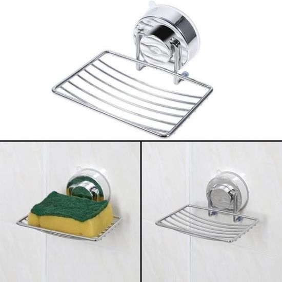 AC05241-Porte-savon avec ventouse ABS durable Accessoires de salle de bains