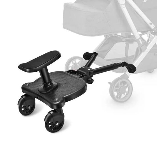 Buggy Board Avec Siège ROGONPDK - Pédale Universelle Pour Poussette, Charge Max 25 Kg, Pour Enfant 3-7 Ans