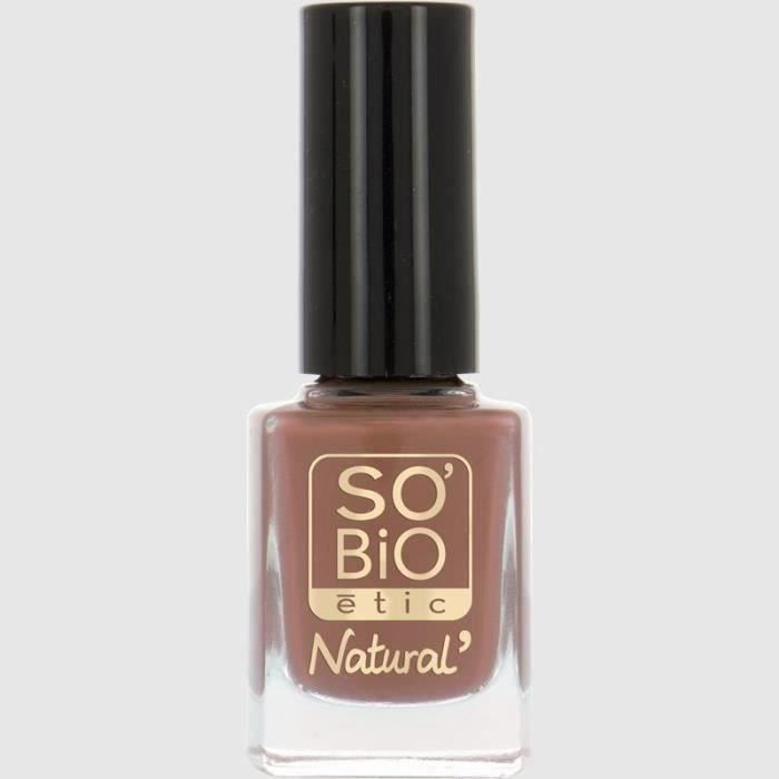SO'BiO ETIC Vernis à ongles à l'huile de ricin Bio - Tendre taupe - 10 ml