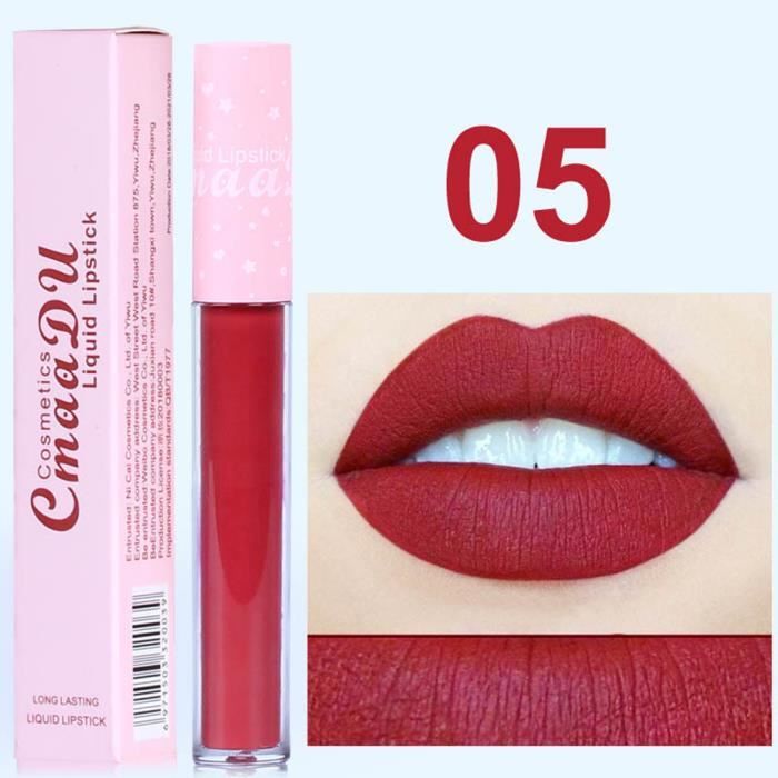 Rouge à lèvres longue durée imperméable mat liquide brillant à lèvres Lip Liner cosmétiques 10 ml elle507