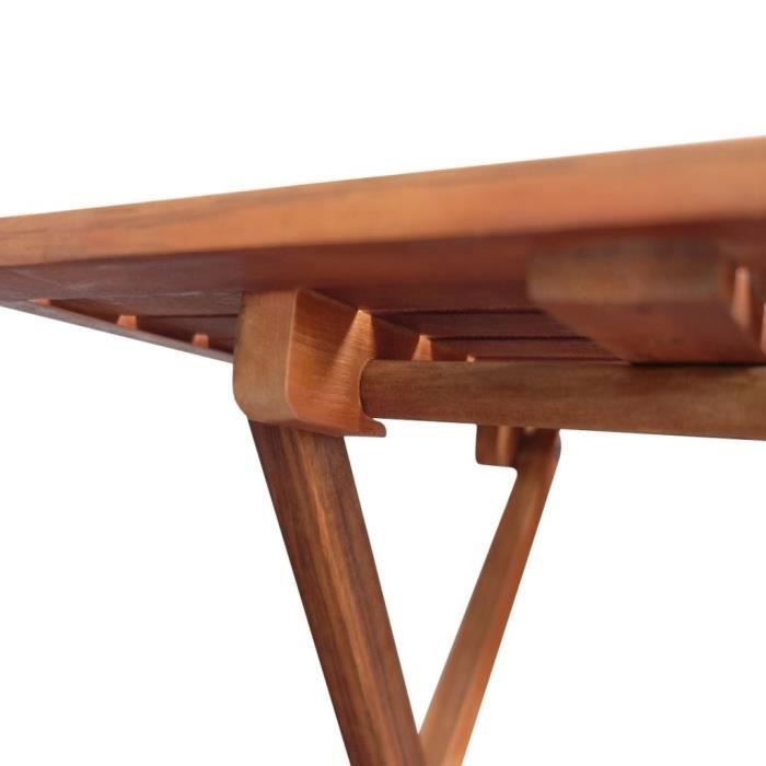 KAI Table basse d'extérieur Bois d'acacia