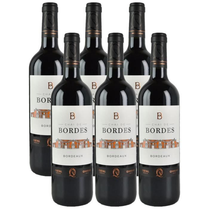 Chai de Bordes 2020 - Bordeaux - Vin Rouge - Carton de 6 bouteilles 75cl