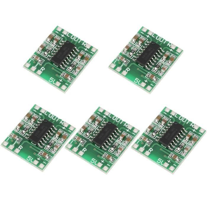 Amplis de voiture 5pcs Super Petit Panneau d'Amplificateur De Puissance 3W + 3W Type D Pam8403 Module d'Amplification Au 8272