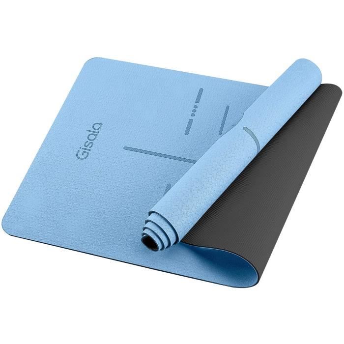 TAPIS DE SOL - TAPIS DE GYM - TAPIS DE YOGA GISALA Tapis de Yoga TPE, Tapis de Sport Écologique Matériaux 100% Recy9