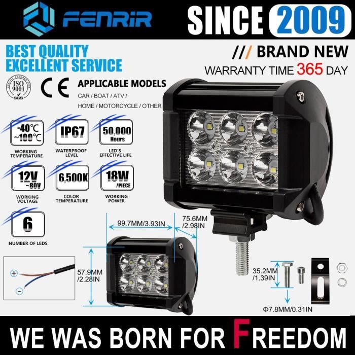 805-0046 -Rampe Led, moto phare Led, pour voiture lumière Led Bar, chariot, travail Niva 4x4, bateau, ATV Suv, accessoires Subaru fo
