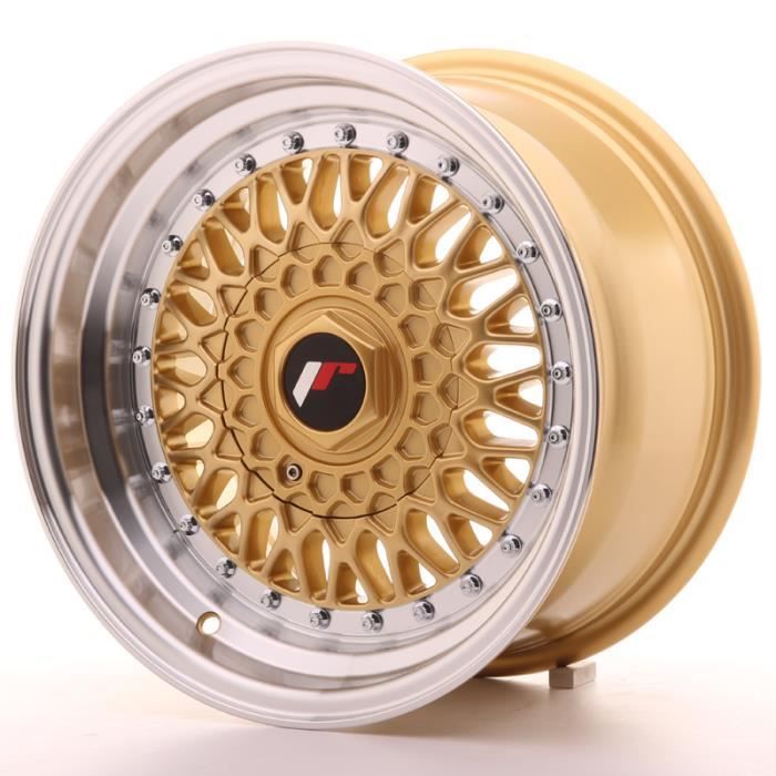 Jante Alu 15- Japan Racing JR9 15x8 ET20 Blank Gold