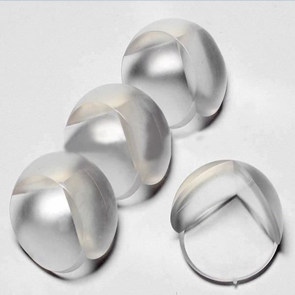 Lot de 4 protèges protection de coins de table en silicone sécurité bébé + adhésif - JSHD1-0173 D01790