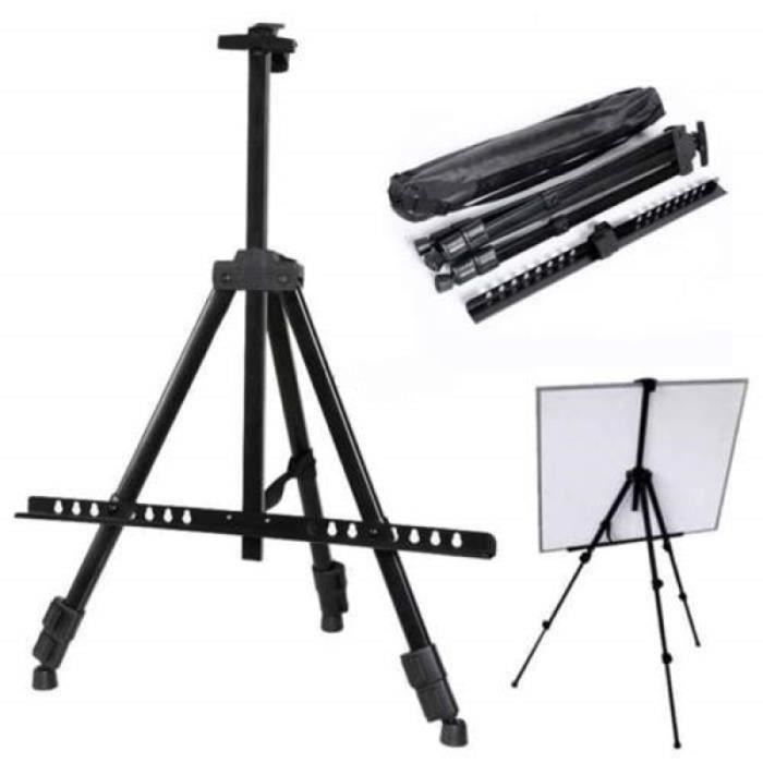 1 pc peinture chevalet noir télescopique support trépied présentoir dessin pour école bureau à RANGEMENT-CASIER-ETAGERE QUI4134