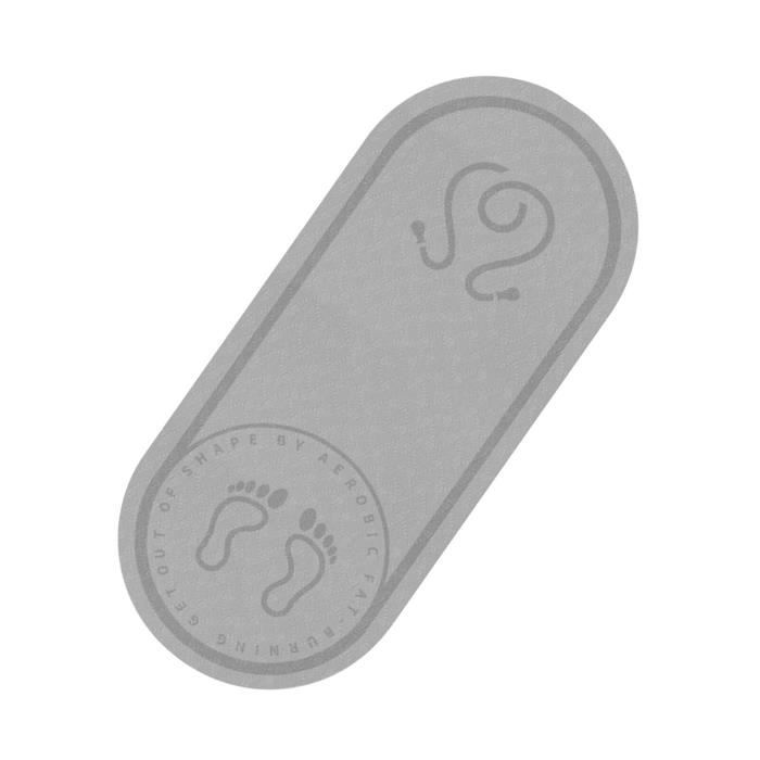 Tapis de sol,Tapis de corde à sauter TPE 141x61CM, tapis silencieux, aérobic, coussin antidérapant pour exercices de - Type Gray