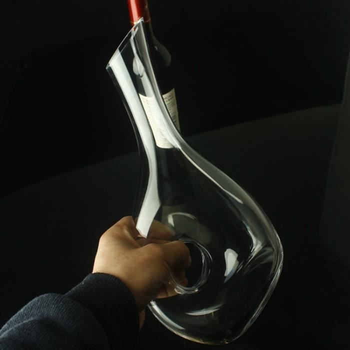 Accessoires bar,1000ML supérieur plat Base rouge vin décanteur à la main cristal vin verseur Premium eau Carafe - Type 1500ml