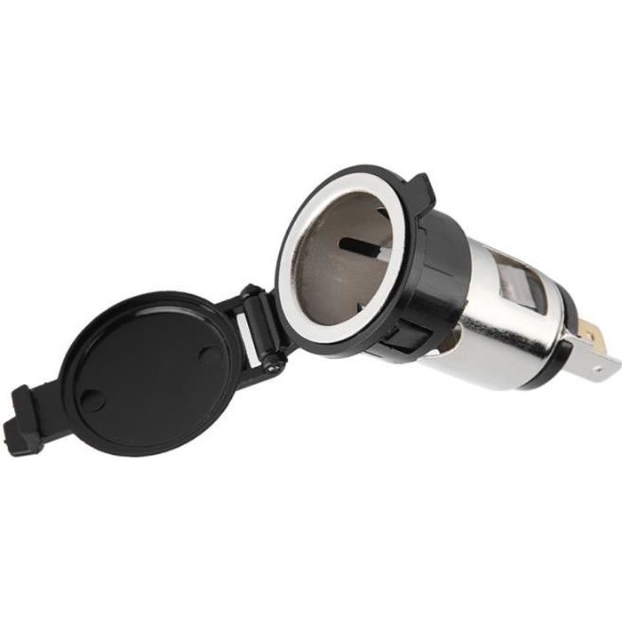 EBTOOLS allume-cigare moto 12-24V adaptateur allume-cigare prise allume-cigare femelle pour voiture moto