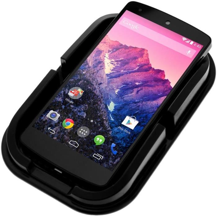 Support Auto Tapis Antidérapant Smartphone - Noir