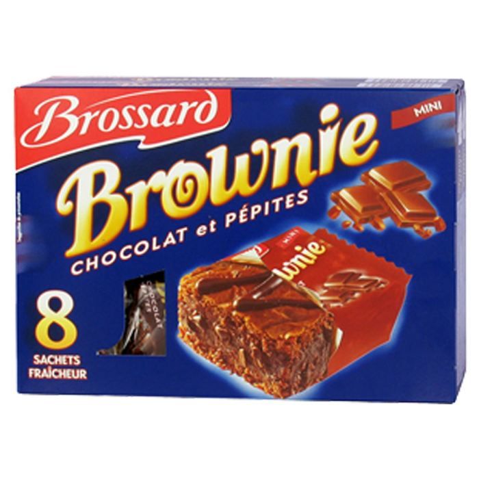 Mini brownies pépites de chocolat 8x30g Brossard