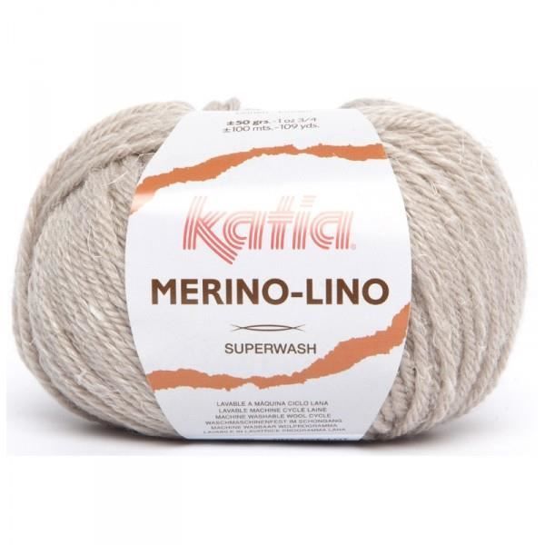 Laine MERINO LINO - Katia 501 Mastic