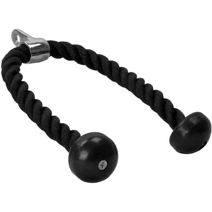 Corde de traction nylon, couleur noire, 68 cm