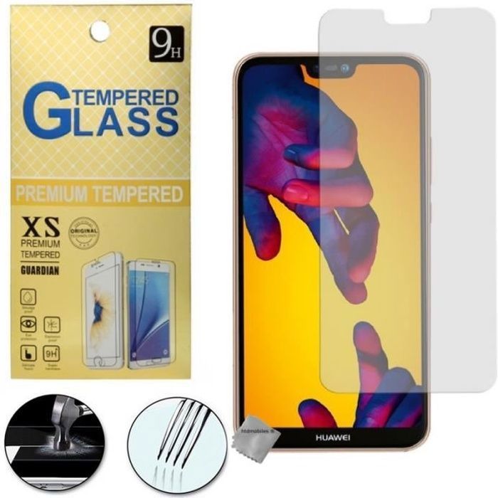 Film de protection vitre verre trempe transparent pour Huawei P20 Lite