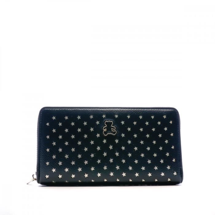Portefeuille Noir Femme Lulu Castagnette Étoiles