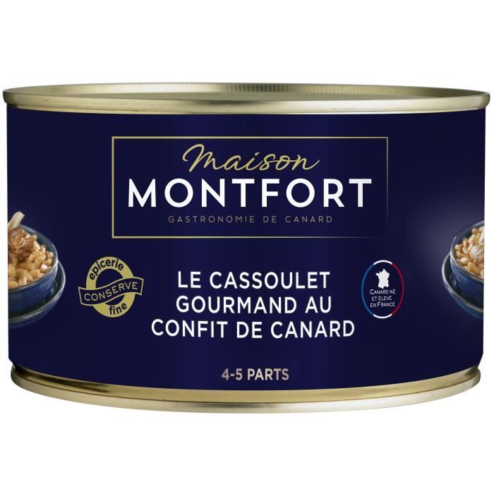 MAISON MONTFORT Le Cassoulet gourmand au confit de canard - 4-5 parts - 1350 g
