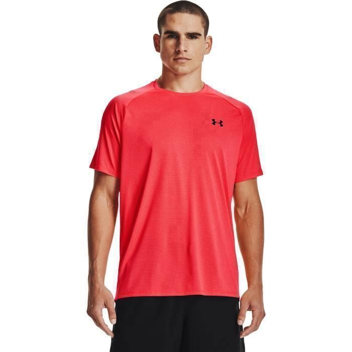 T-shirt Under Armour à manches courtes Tech - rouge/noir - XL