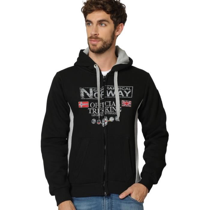 GEOGRAPHICAL NORWAY Sweat GAFONT Noir - Homme